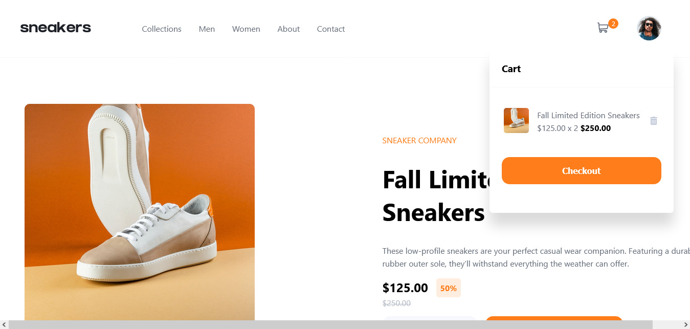 Ecommerce page homepage